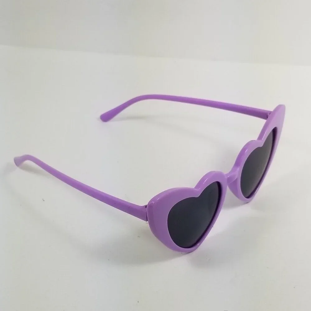 Kids Heart Sunglasses Vintage Heart-Shaped Toddler Sunglasses Cute Pink